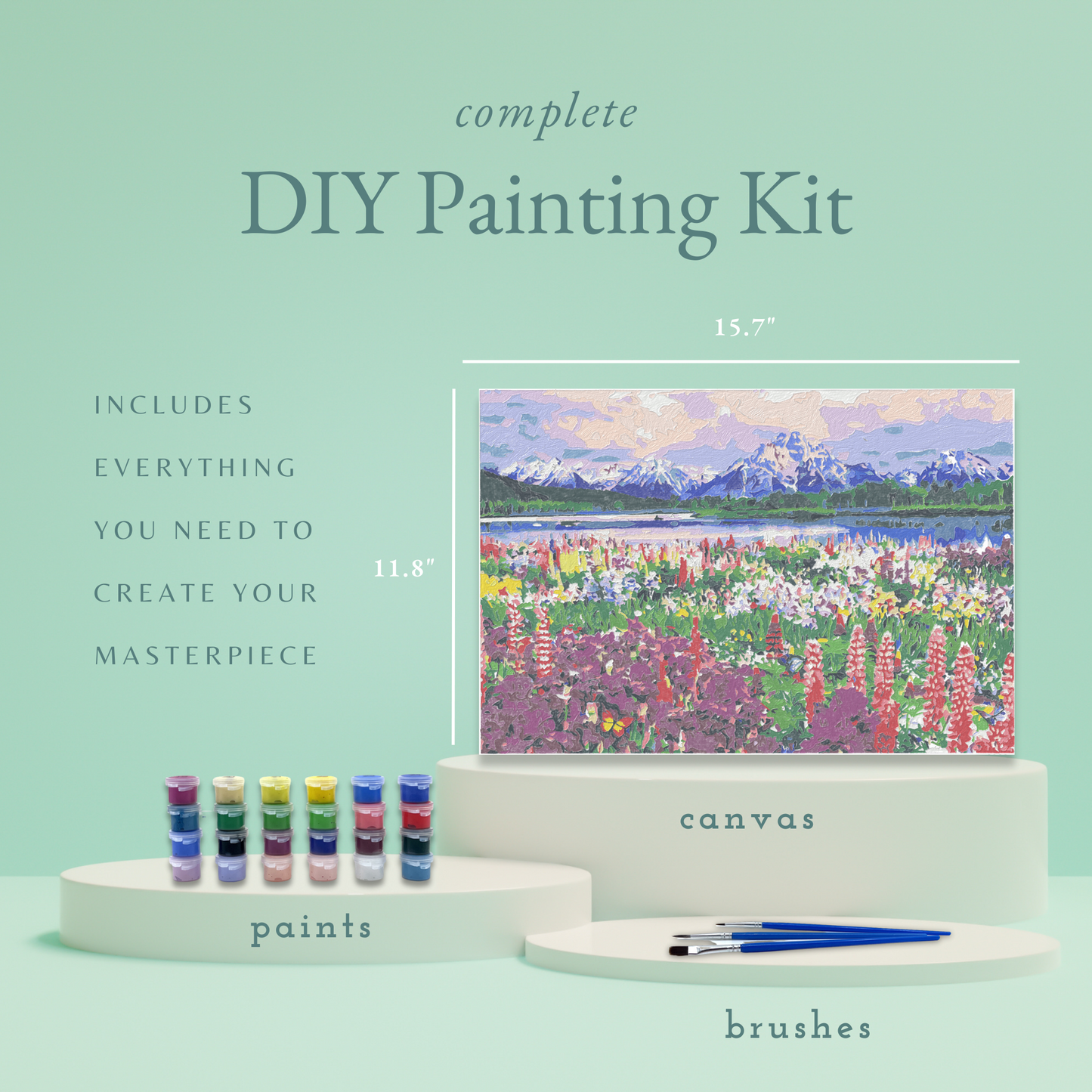 Mountain Spring Paint-by-Numbers Kit