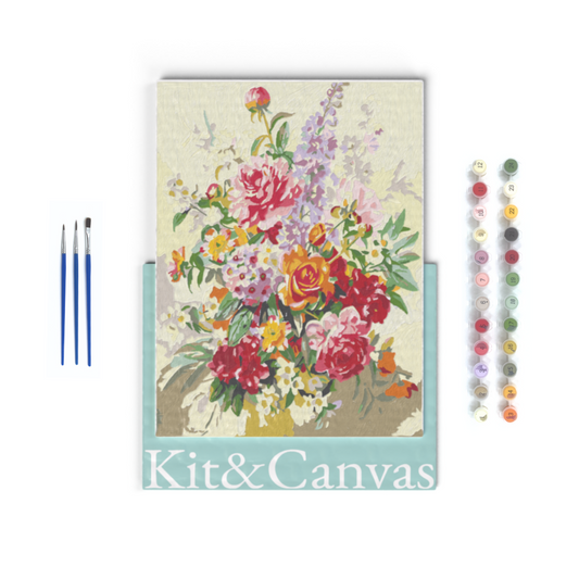 Floral Bloom Paint-by-Numbers Kit